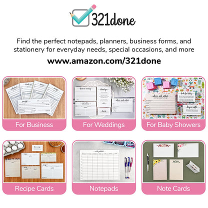 321Done Honeymoon Fund Wish Cards (Set of 50) Simple Rustic Kraft, 3.5x5 Small - No Gifts Request for Wedding, Invitation Insert, Enclosure Card, No Gifts Please, Wishing Well - Made in the USA