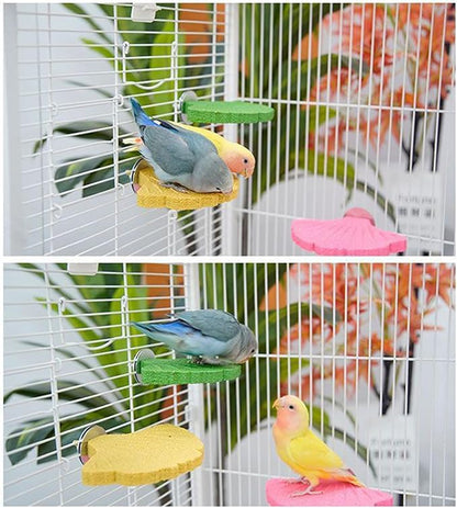 Bird Perch Stands for Cage Parrots Perch Platform Parrots Chewing Toy Bird Beak Grinding Stone Foot Clawing Trimmer Foot Claws Trimmer