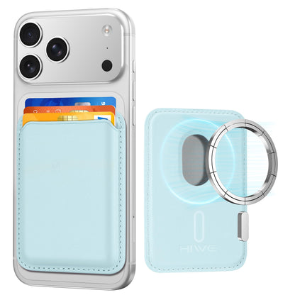 HiWe for MagSafe Wallet: 3-Card Holder, RFID Blocking, Strong Magnet for iPhone 12-17 Series, Slim, 1 Slot