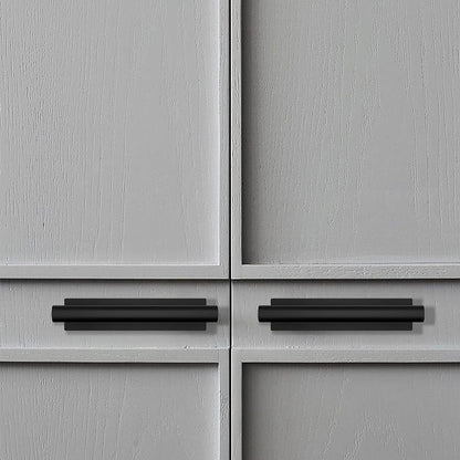 kwa heri Self-Stick Push Pull Helper Black Hidden Cabinet Handles ABS Plastic Door Window Wardrobe Instant Cabinet Drawer Furniture Handles (Black, Pack, 8)