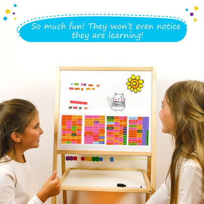 Simply Magic 1047 PCS Poetry Magnets for Kids & 104 PCS Sentence Building for Kids