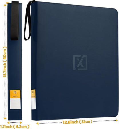 X PRO Top Load Card Binder - Compatible with Top-loading Card Cases - Fits 252 | 20 Premium Loaders Included | 9-Pocket Ringless Double-Sided Pages | Storage for TCG & Sports Cards