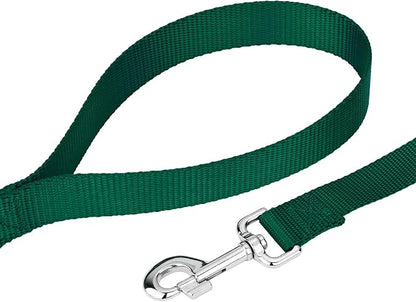 Country Brook Petz - Everyday Nylon Dog Collar and Leash - 10+ Cool Colors (1 Inch, Extra Large, Green)