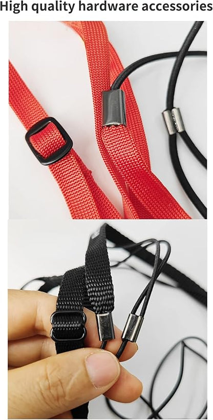 Adjustable Bird Harness with 78.7 Inch Leash, Outdoor Flying Training Rope Kit for Bird Parrots, Parrot Flying Rope Straps Outdoor Training Traction Rope for Small Medium Large Size Birds (M)