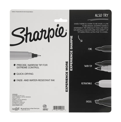 Sharpie Permanent Markers, Ultra Fine Point, Cosmic Color, Limited Edition, 24 Count