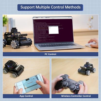 HIWONDER Robot Car with ChatGPT Large AI Models, 3D Depth Camera Mecanum-Wheel Chassis ROS2-HUMBLE Lidar SLAM Mapping Navigation Autonomous Driving, MentorPi M1 Advanced Kit Without Raspberry Pi