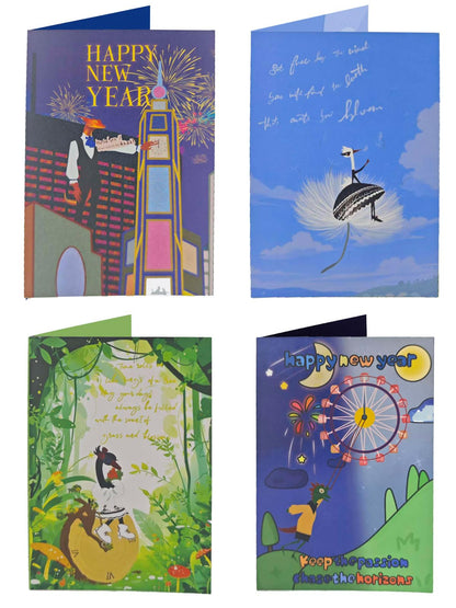 All Occasion Boxed Set of Assorted Greeting Cards with Card Organizer (Pack of 24)—Birthday, Anniversary cards, Thanksgiving cards, Christmas cards, Halloween cards, New Year cards,, 24 Pack with Envelopes and Seals,