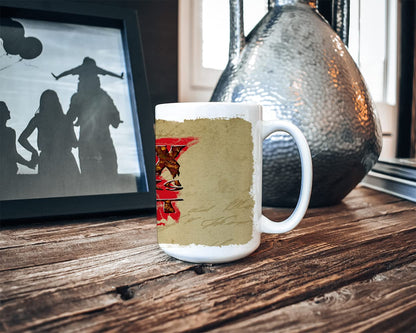 Caroline's Treasures SB3006CM15 Hex marks the spot Halloween Dishwasher Safe Microwavable Ceramic Coffee Mug 15 ounce, 15 ounce, multicolor