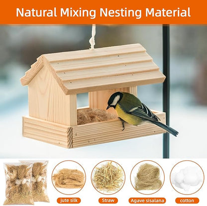 Sukh Bird Nesting Material - Bird Nests Bedding Hummingbird Nesting Material Mixing Canary Nesting Material Finch Nesting Material Parakeet Nesting Materials for Cage,Gardens,Tree Trunks (3)