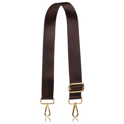 Allzedream Wide Purse Strap Replacement Crossbody Shoulder Bag Adjustable (Chocolate)