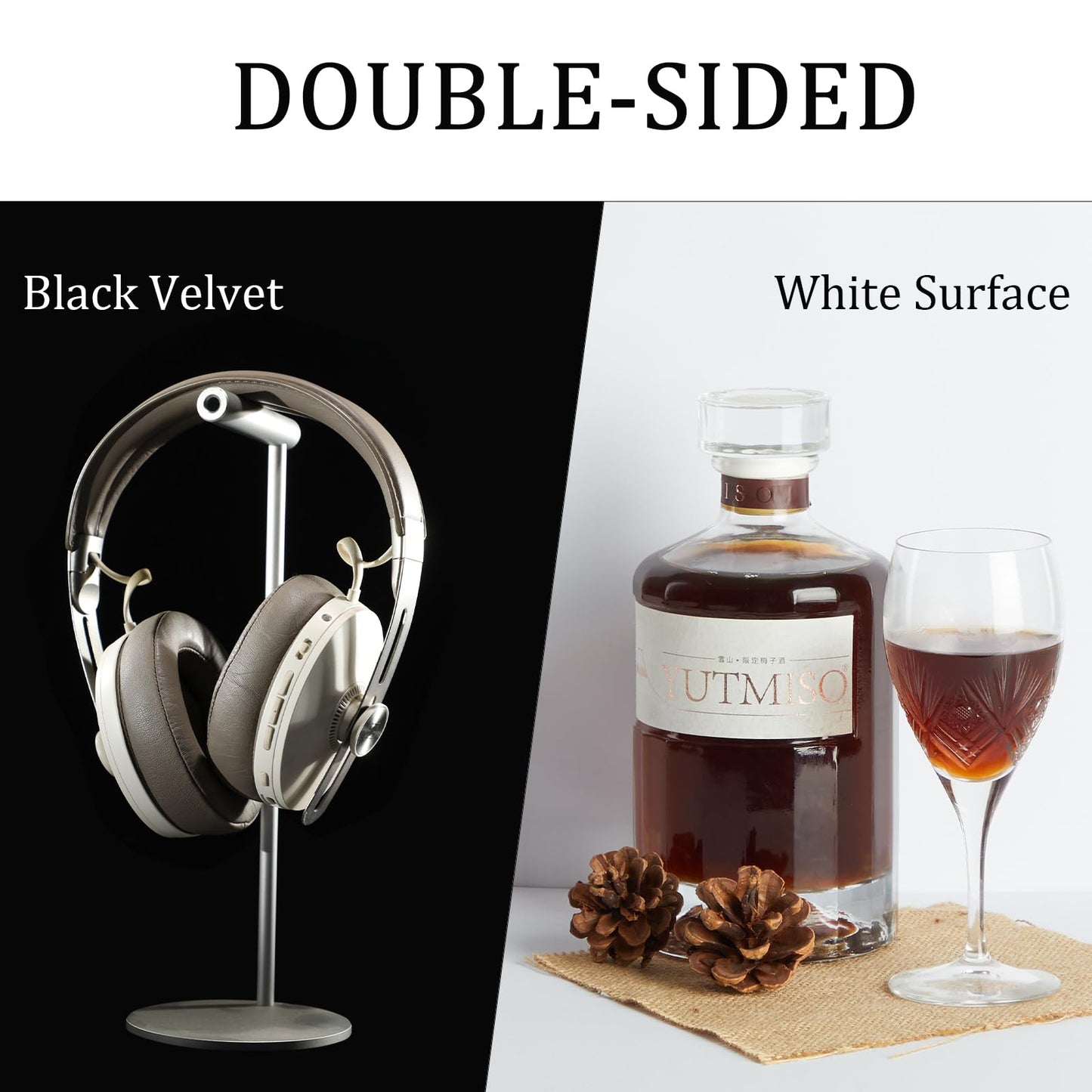 MDAOCRY Black Velvet Photo Backdrop Boards for Product Photography, 3PCS Double-Sided Black and White Background with T-Stands, Flat Lay Tabletop Backdrop for Jewelry, Cosmetics, 15.8 x 11.8 Inch