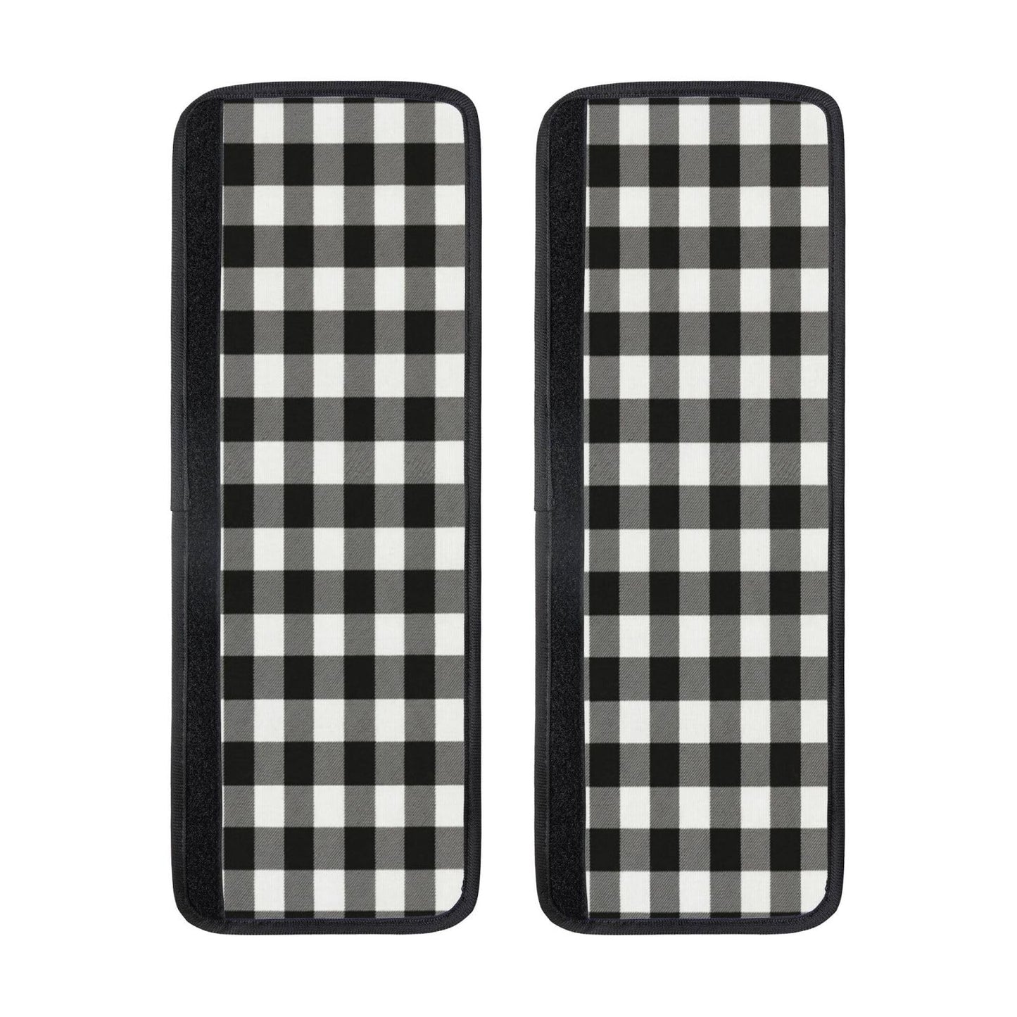 Non Slip Refrigerator Handle Covers 2pcs ,Neoprene Refrigerator Door Handle Covers For Fridge, Oven, Dishwasher & Microwave, Decorative Kitchen Appliance Handle Covers,Black And White Buffalo Plaid