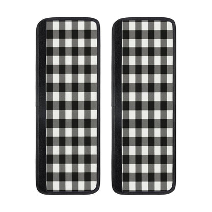 Non Slip Refrigerator Handle Covers 2pcs ,Neoprene Refrigerator Door Handle Covers For Fridge, Oven, Dishwasher & Microwave, Decorative Kitchen Appliance Handle Covers,Black And White Buffalo Plaid