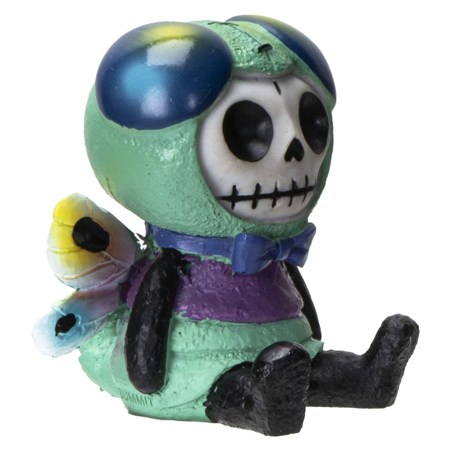 Furrybones Summit Collection Dragonfly Tombo Figurine Decorative Signature Skeleton in Colorful Dragonfly with Cute Wing