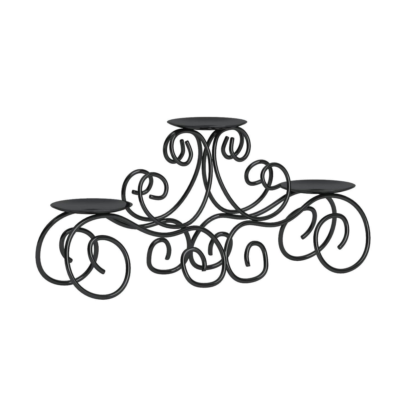 Zingz & Thingz Romantic Collection Candelabra Centerpiece Candle Holder, 17x4x7.75, Tuscan