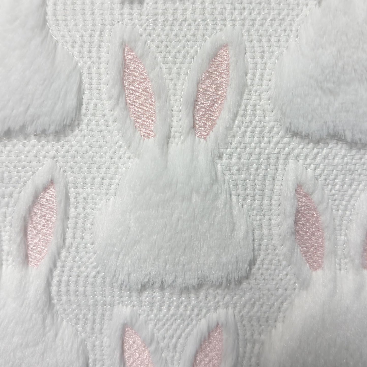 XLMJDZQ Easter Pillow Covers 18x18 Inch, Spring Pillow Covers Set of 2, Super Soft Plush Throw Pillow Shams with Bunny Design for Couch, Farmhouse Spring Decor, Hidden Zipper & Machine Washable