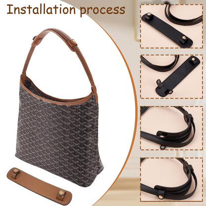 Fkereg 2 Pack Leather Purse Shoulder Strap Pads for Pressure Relief, Detachable Bag Handle Wrap Cover, Crossbody Handbag Tote Straps Replacement, Backpack Handle Protector Cushion, Beige
