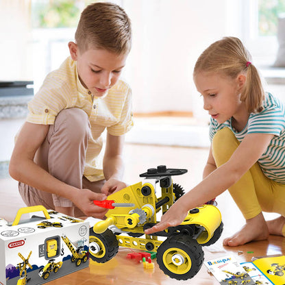 choopheme 10 in 1 Stem Toys for 5 6 7 8 9+ Year Old Building Block Kit Stem Activities Projects Boy Toys Age 4-8 5-7 6-8 8-10 Creative Set Educational Engineering Excavator Construction Birthday