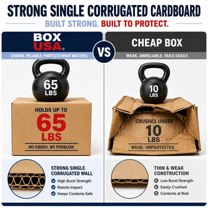 BOX USA Moving Boxes 22"L x 17"W x 12"H (10-Pack) Large - Corrugated Cardboard Box for Shipping, Mailing, Packing, Packaging and Storage