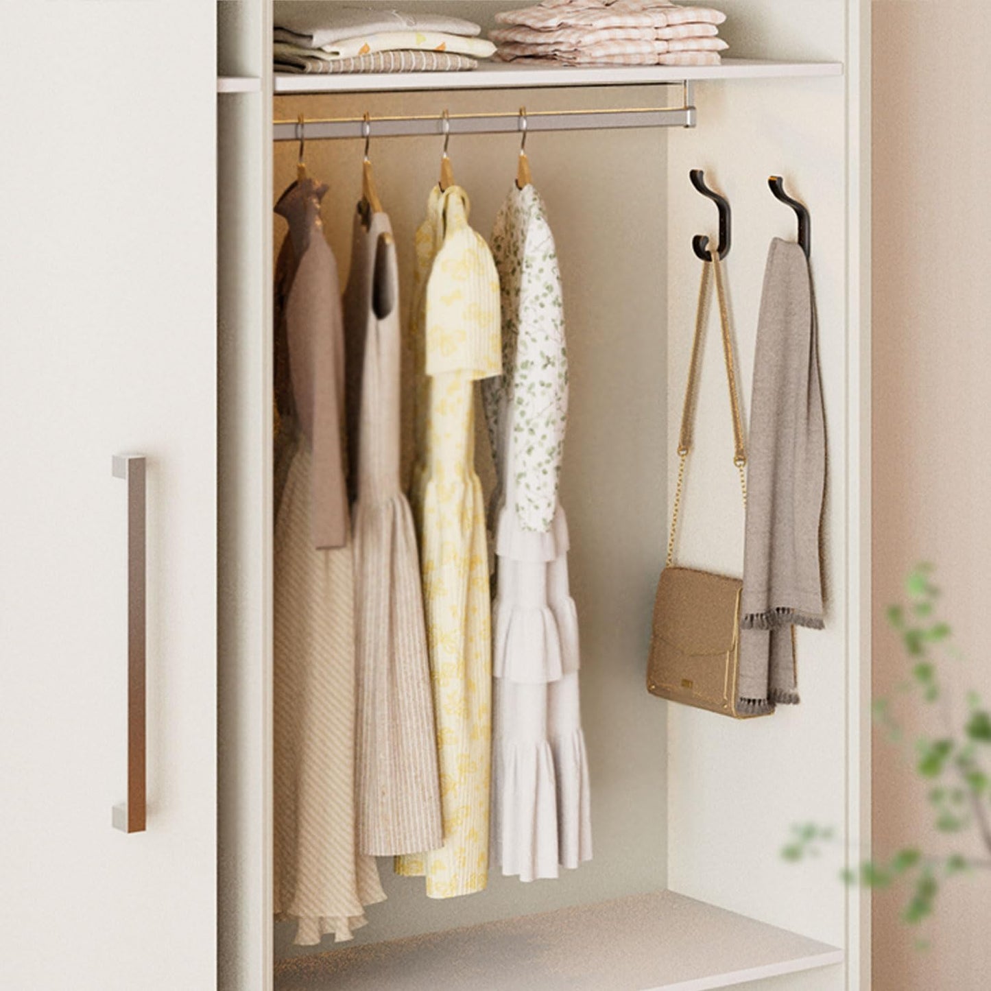 bussdis Coat Hanger Wall Mount 8-Pack - Wall Hooks for Hanging Heavy Duty