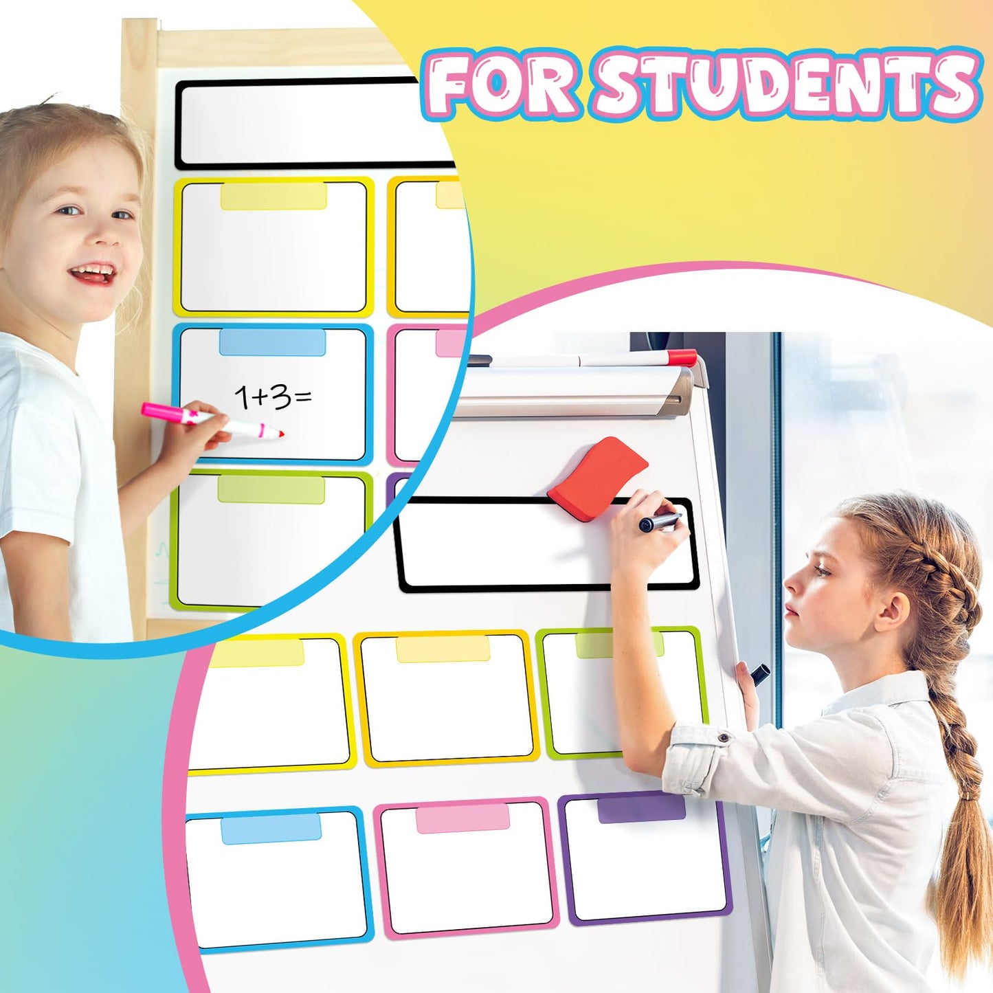 Qilery 7 Pcs Magnetic Write Wipe Organization Chart Magnetic Dry Erase Label Classroom Organization Teacher Objectives for Classroom Whiteboard Goal Target