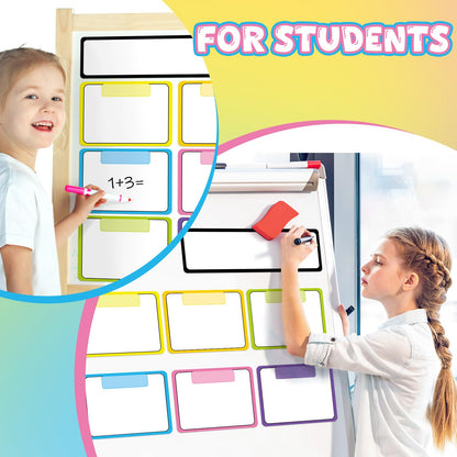 Qilery 7 Pcs Magnetic Write Wipe Organization Chart Magnetic Dry Erase Label Classroom Organization Teacher Objectives for Classroom Whiteboard Goal Target