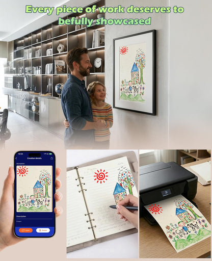 Digital Notebook with Pen Set smart Pen Enables Synchronized Handwriting, OCR to Text, Offline Storage, Audio Recording and Note Sharing, Compatible with iOS and Android