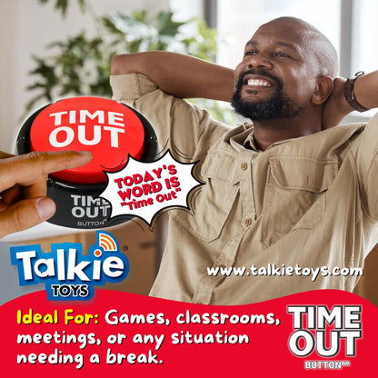 Talkie Toys Products Time Out Button - Plays 8 Hilarious Time Out Sayings