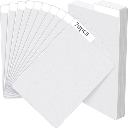 70 Pieces Comic Book Dividers with Tabs,Patient Divider Cards,Card Dividers Comic Book Boards for Storage Boxes 11.22 X 7.24 Inche