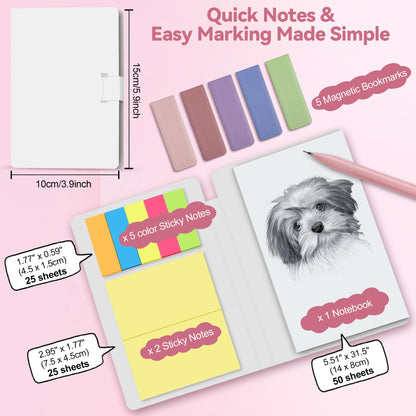 DazSpirit 61 PCS Aesthetic School Supplies with Cute Pencil Case, Pastel No Bleed Highlighters, Gel & Erasable Pens, Mechanical Pencils, Refills, Complete Essentials Stationery Kit for Students (Pink)