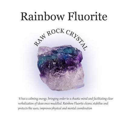 Apengshi 1.2-2'' Rainbow Fluorite Raw Stone Natural Crystal Healing Crystal and Stone Rough Rocks for Fountain Home Garden Decor Meditation