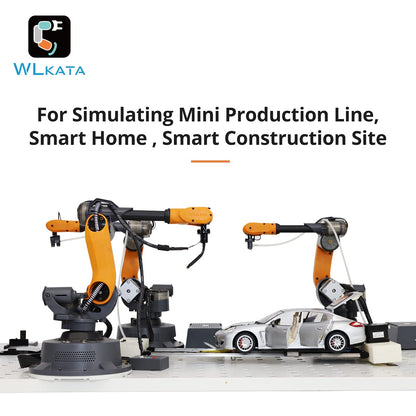 wlkata Mirobot 6 Axis Robot Mini Programmable Gripper Arm Lightweight Educational Desktop Robotic Arm 6DoF for K12 or 3D Printer