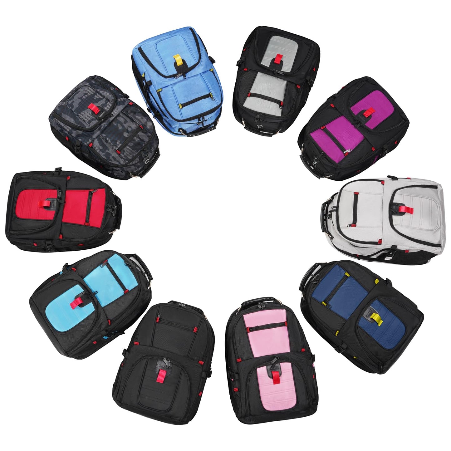 YOREPEK Large Backpack for Men, Extra Large Laptop Backpacks for Men Women, Water Resistant Travel Backpack Airline Approved Business Work Bag Fits 17 Inch Computer, Black