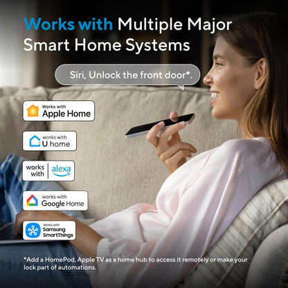 ULTRALOQ Bolt NFC WiFi Smart Lock, Keyless Entry Deadbolt with iPhone/Android Tap, App Remote Control, Keypad, Works with Apple Home, Siri, Alexa, BHMA Certified, Easy Install, 10 Mo. Battery
