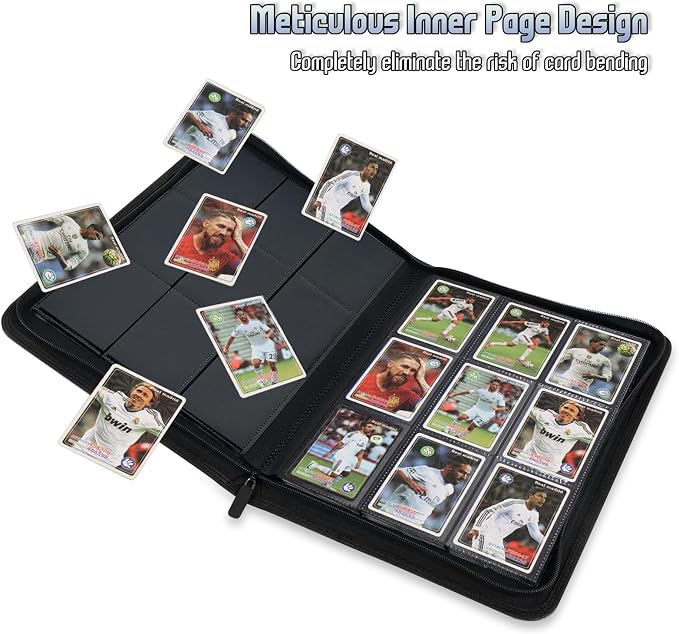 Trading Card Binder, Premium 9 Pocket Double Sided 540 Pocket PU Card Collection Binder, Collectible Trading Card Albums for MTG, TCG, Sport Card, Game Cards (Viridian)