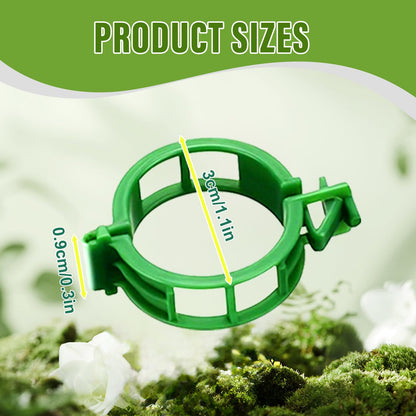 Secured Plastic Plant Clip, 2026 Upgrade Plant Fixing Clips for Climbing Plants Plastic Support for Garden,Reusable Plastic Trellis Clips Tomato Grape Vine Vegetables Plant Fixing Clips (200, Green)