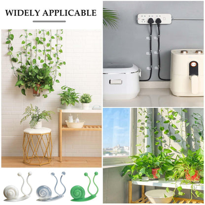 Plant Climbing Wall Fixture Clips,50PCS Self-Adhesive Plant Wall Clips,Garden Climbing Vines Fixing Clip,Invisible Fixing Hook,Reusable Pothos Plant Fixer for Indoor Outdoor Decoration(Clear,30)