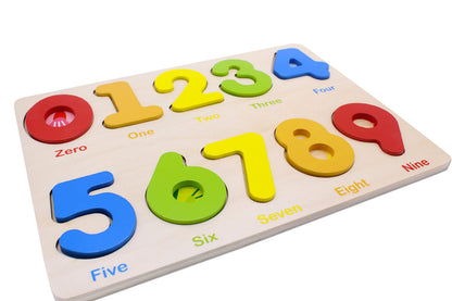 Aile Wooden Preschool Learning Number Puzzles Toys for Kids Age 2-4， Educational Toys.