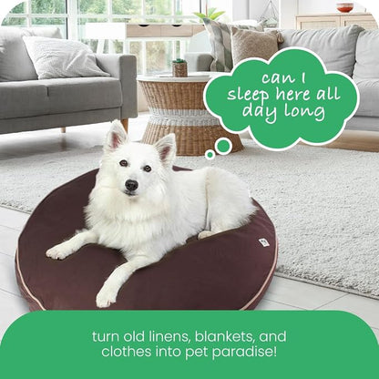 Molly Mutt Dog Bed Cover - Landslide Print - Measures 42” x 5’’ - 100% Cotton - Durable - Breathable - Sustainable - Machine Washable Dog Bed Cover