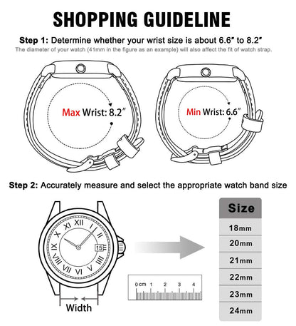 Ritche Quick Release Leather Watch Band 18mm 19mm 20mm 21mm 22mm 23mm 24mm Leather Watch Strap, Dark Blue & Silver, 22 mm, Vintage