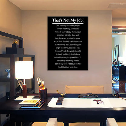 Inspirational Canvas Wall Art Office Funny Work Quote Motivational Poster Print Daily Has a Daily Signs Positive Picture Painting Artwork for Modern Bedroom Son Room Gym Ready to Hang [18''Wx24''H]
