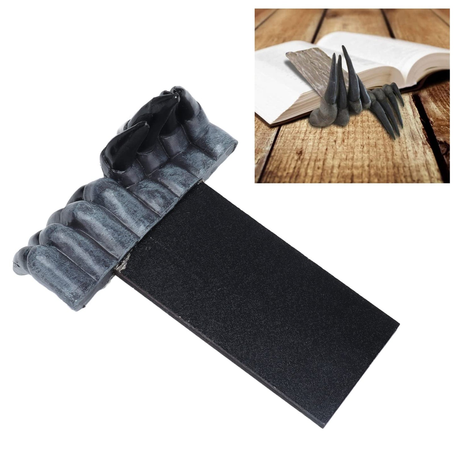 Vizni 3D Demon Claws Horror Bookmark, Unique Halloween Bookmark Art Craft, Anime Hands Cool Spooky Book Decor for Offices, Study Rooms, Bookshelf