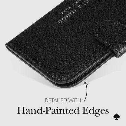 kate spade new york Morgan Magnetic Phone Wallet/Card Holder - Compatible with MagSafe Phones and Cases - Midnight Black