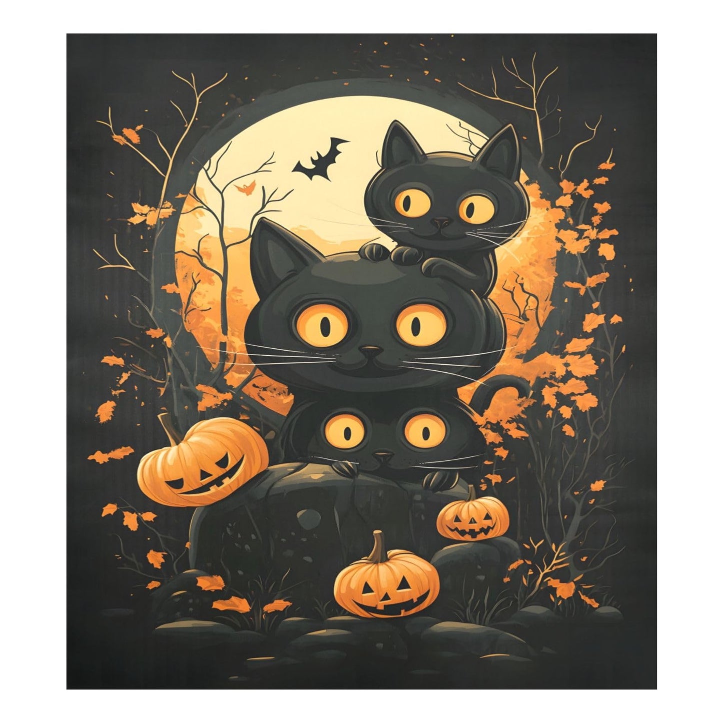 Cute Halloween Magnetic Sticker Dishwasher Door Cover Kitchen Cabinet Panels, Fridge Magnet, Home Appliances Decor Decals 23" W x 26" H