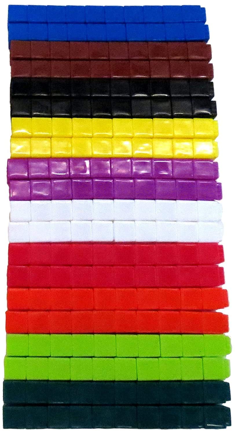 hand2mind Interlocking UniLink Cubes, Plastic Cubes for Early Math, Connecting Cubes for Kids Learning, Math Manipulatives, Counting Cubes for Kids Math, Preschool Classroom Supplies (Set of 500)