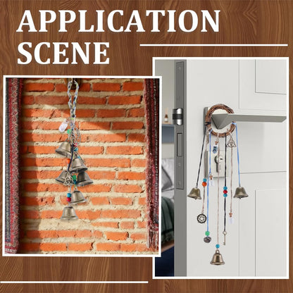 SUNNYCLUE 108Pcs Witch Bells for Protection DIY Witch Bell Ornaments Antique Boho Wishing Bottle Wreath Witchcraft Magic Witchy Bells Wind Chime Decoration for Door Knob Hanger Decor Home Gift