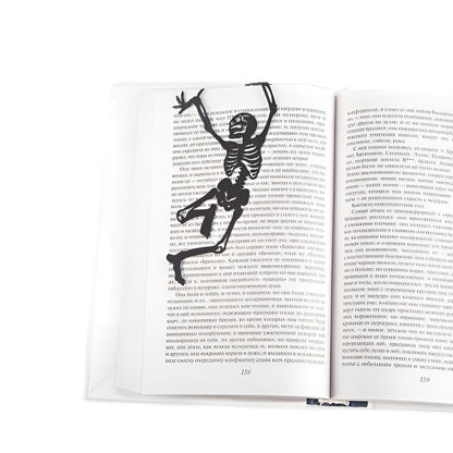 PIZHI Bookmarks Funny Tainless Steel Metal Cute Unique Book Marks Markers Cool Personalized Novelty Skull Gifts Creative Separadores De Libros Lovers for Reading Women,Men,Kids,Teachers,Students