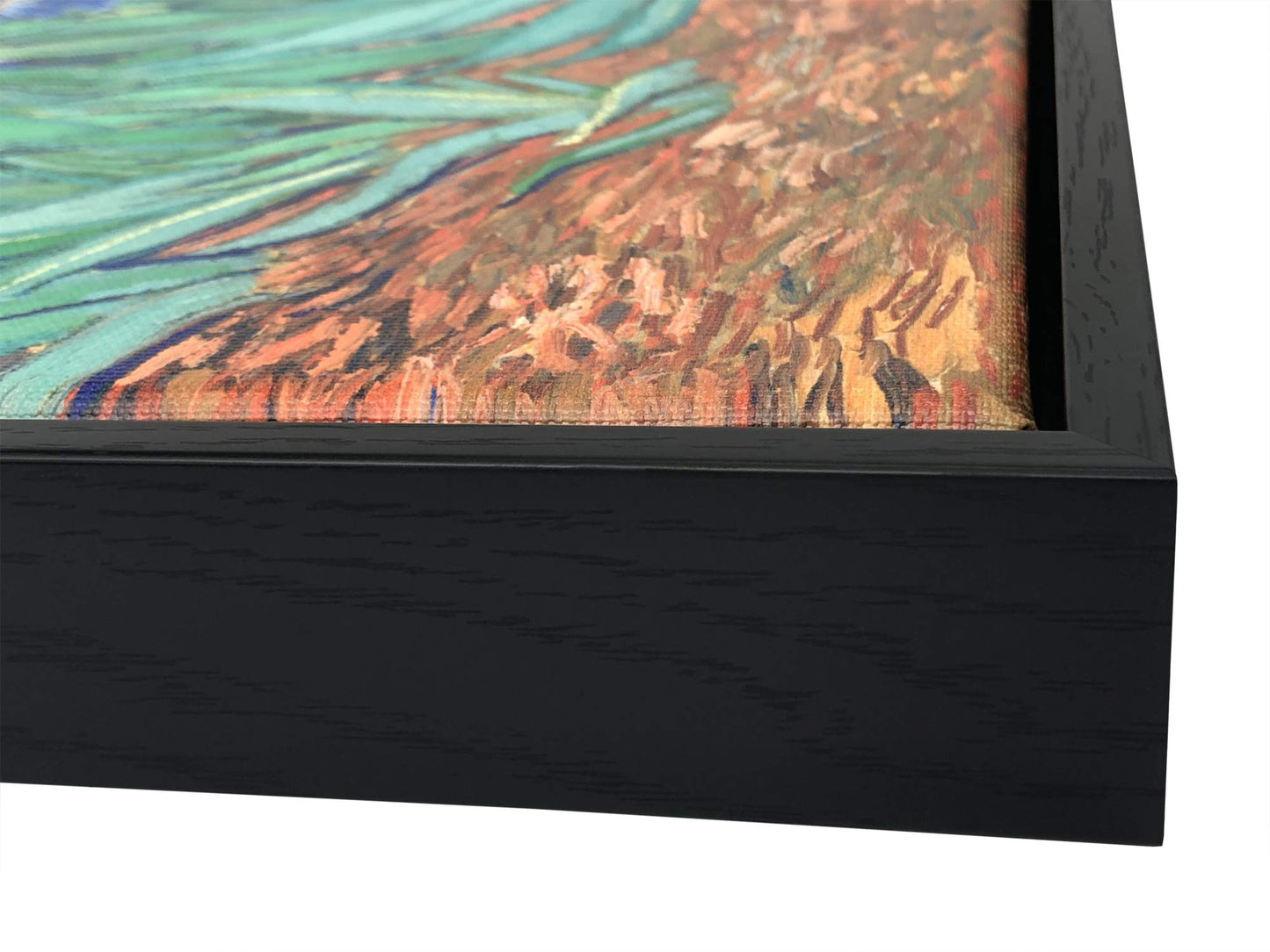Wieco Art Irises Modern Stretched and Framed Floral Giclee Canvas Print By Van Gogh Famous Flowers Oil Paintings Reproduction Artwork Pictures on Canvas Wall Art for Bedroom Home Decorations