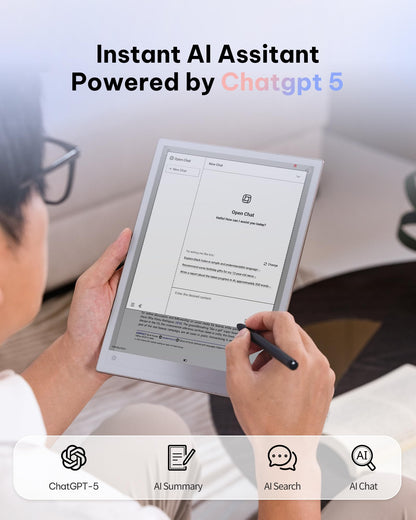 iflytek AINOTE 2 Paper Tablet, 10.65" Electronic Notebook with Pen, 4.2mm Ultrathin Note Taking Tablet Powered by ChatGPT, 15-Language Transcription Support, Google Play Compatible