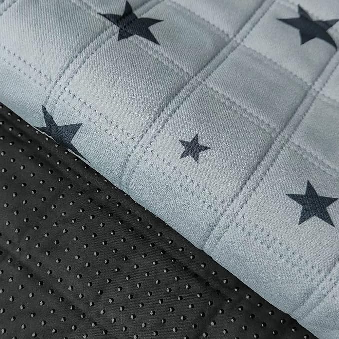 RIOUSSI Washable Pee Pads for Dogs, Reusable, Absorbent, Leakproof, Non Slip Pet Puppy Pads for Potty Training. Gray Stars, 31x36 Inch(4pack)